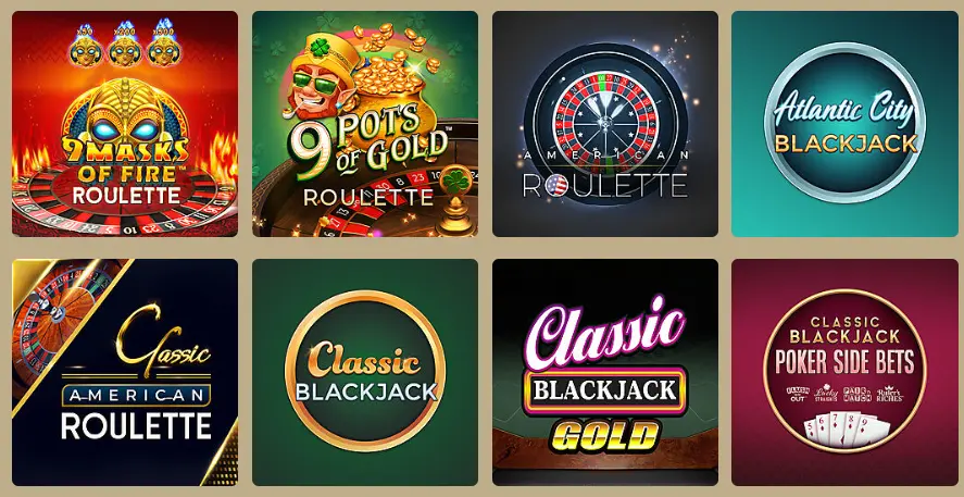 Table Games at Casino Villento