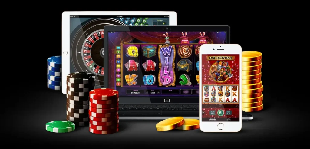 Casino Image with Chups and Mobile Devices